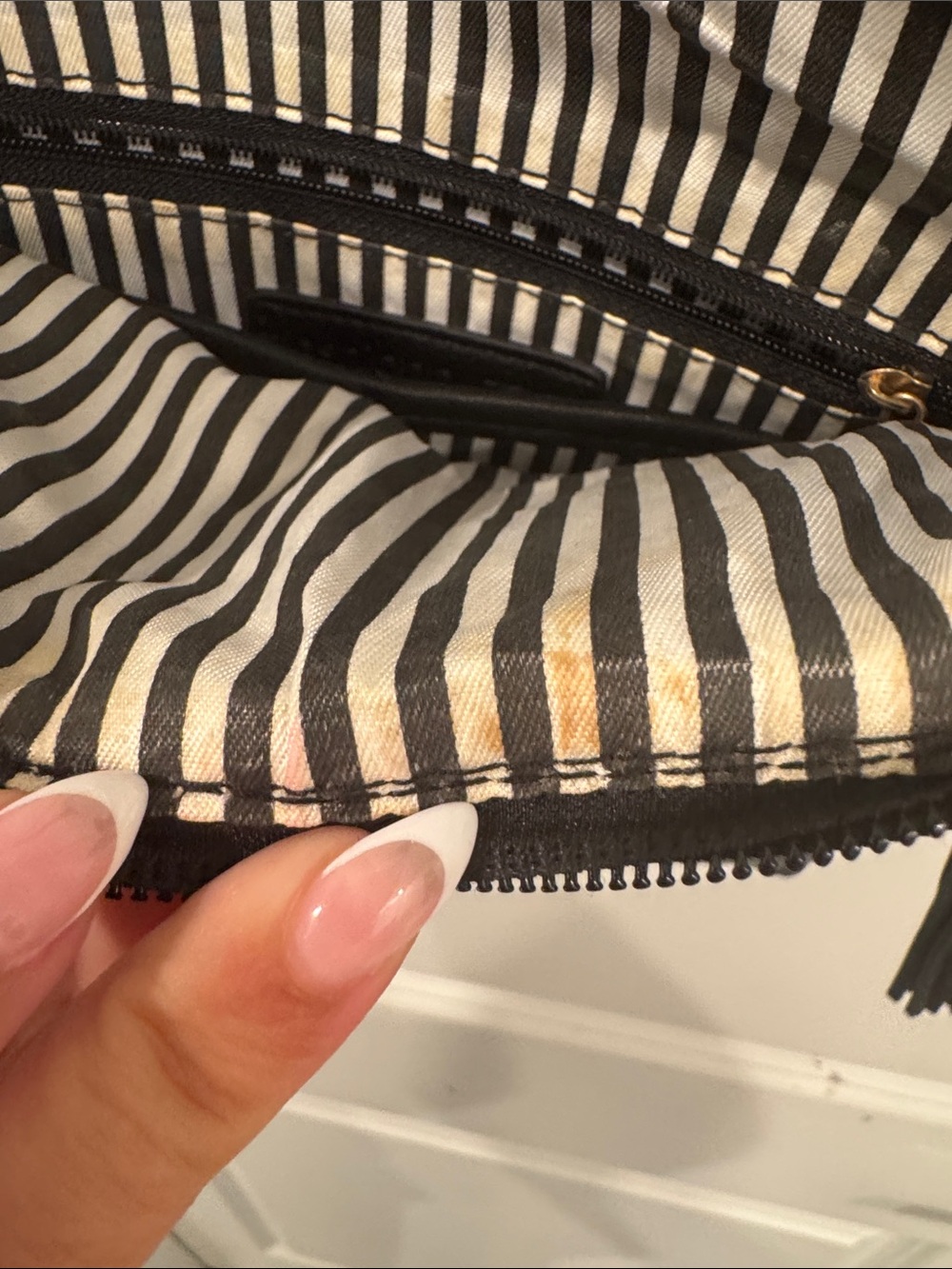 Classic Black Crossbody Bag with Gold Tassel Accents - Picture 5 of 5